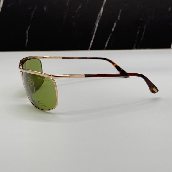 NEW TOM FORD TF418 28N AVIATOR SUNGLASSES TOM FORD RYDER FT0418/S EYEWEAR - Picture 6 of 10